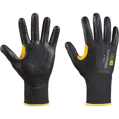 Honeywell - Size M (8), ANSI Cut Lvl A2, Puncture Lvl 1, Abrasion Lvl 6, Nitrile Coated Cut Resistant Gloves - Caliber Tooling