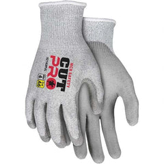 MCR Safety - Size 2XL, ANSI Cut Lvl A6, Puncture Lvl 4, Abrasion Lvl 5, Polyurethane Coated Cut & Puncture Resistant Gloves - Caliber Tooling