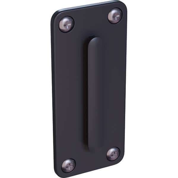 Trafford Industrial - Barrier Parts & Accessories Type: Wall Plate Color: Black - Caliber Tooling