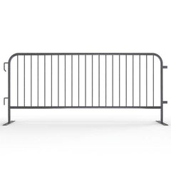 Railing Barriers; Type: Barricade; Color: Gray; Length (Feet): 102.000; Length (Inch): 1.5; Height (Inch): 44; Base Diameter (Inch): 1.5; Rail Diameter (Inch): 1.5; Material: Steel; PSC Code: 3695; Material: Steel