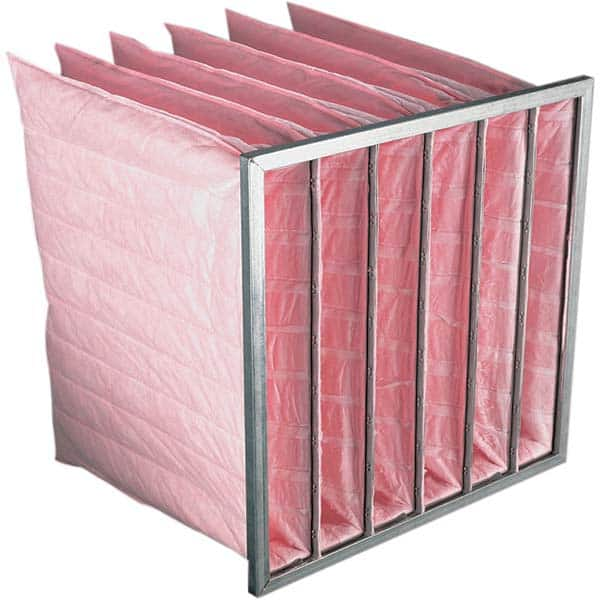 PRO-SOURCE - Bag & Cube Air Filters; Filter Type: Pocket Filter ; Nominal Height (Inch): 24 ; Nominal Width (Inch): 24 ; Nominal Depth (Inch): 22 ; Integrated Frame: Yes ; Particle Capture Efficiency (%): 80-85 - Exact Industrial Supply