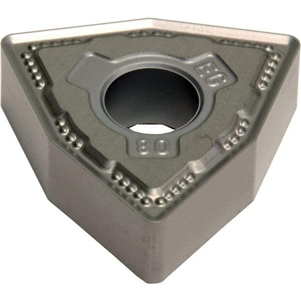 Sumitomo - WNMG431 EEG Grade AC5015S Carbide Turning Insert - TiAlSiN Finish, 80° Trigon, 1/2" Inscr Circle, 3/16" Thick, 0.0156" Corner Radius - Caliber Tooling