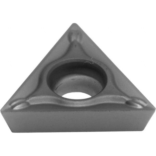 Sumitomo - TPMT21.50.5 ESU Grade AC5025S Carbide Turning Insert - TiAlSiN Finish, 60° Triangle, 1/4" Inscr Circle, 3/32" Thick, 0.0078" Corner Radius - Caliber Tooling