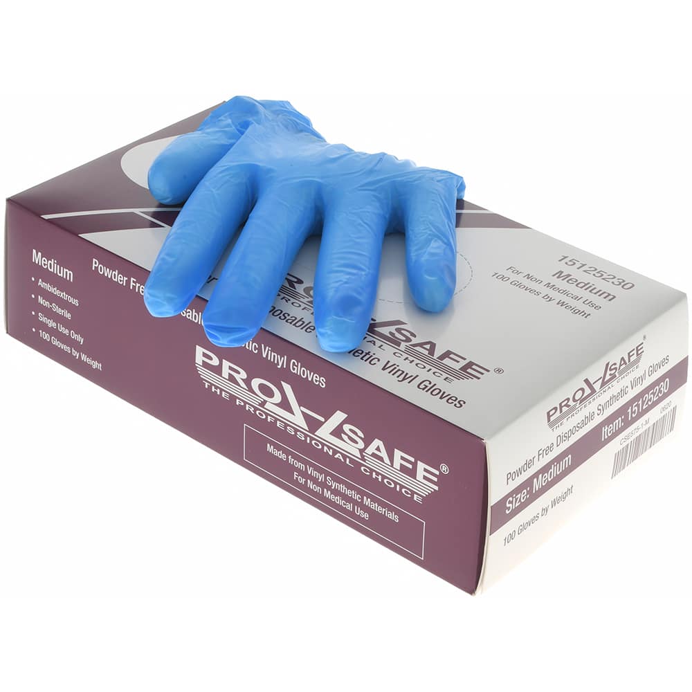 PRO-SAFE - Size M, 3 mil, Synthetic Hybrid Disposable Gloves - Caliber Tooling