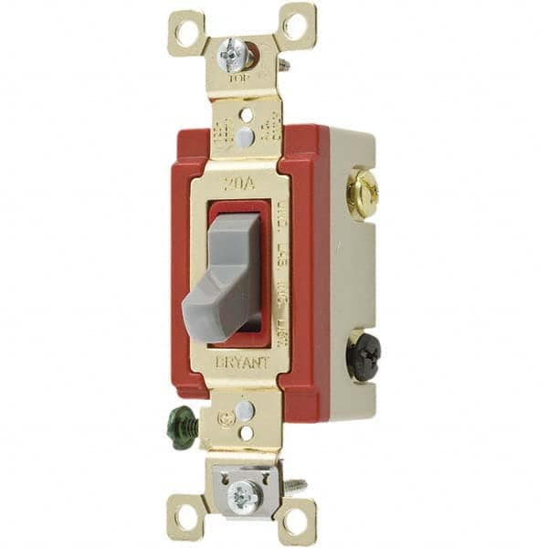 Bryant Electric - Wall & Dimmer Light Switches Switch Type: Three Way Switch Operation: Toggle - Caliber Tooling