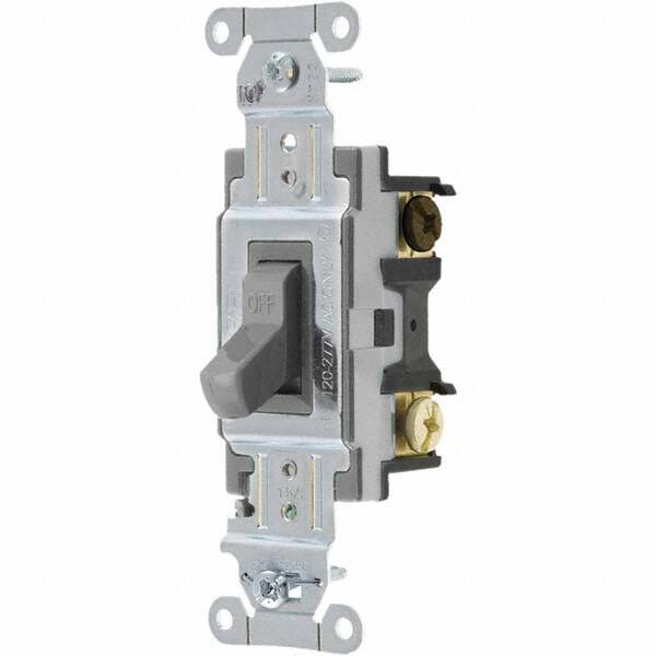 Bryant Electric - Wall & Dimmer Light Switches Switch Type: Three Way Switch Operation: Toggle - Caliber Tooling