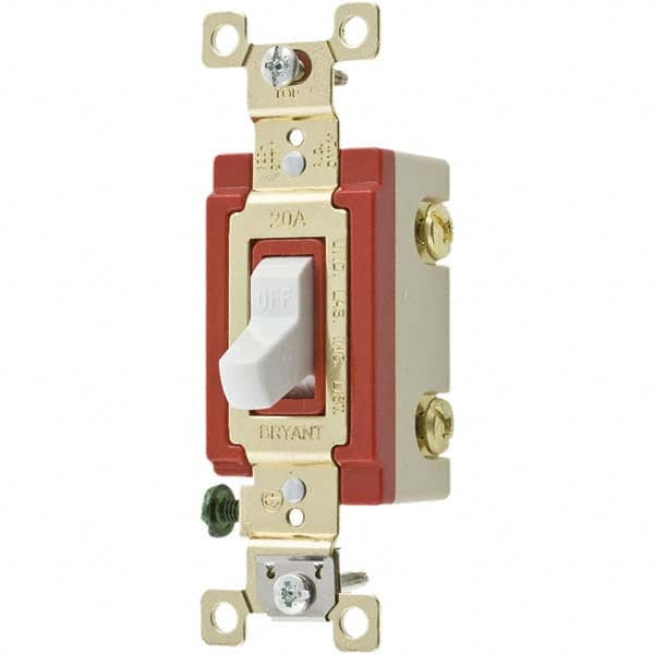 Bryant Electric - Wall & Dimmer Light Switches Switch Type: NonDimmer Switch Operation: Toggle - Caliber Tooling