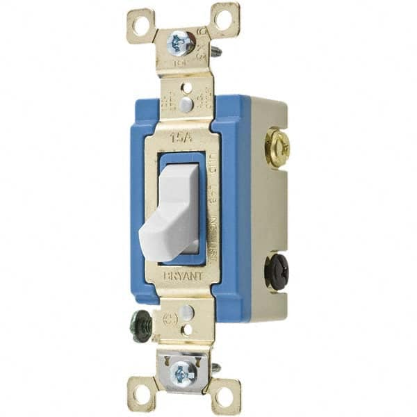 Bryant Electric - Wall & Dimmer Light Switches Switch Type: Three Way Switch Operation: Toggle - Caliber Tooling