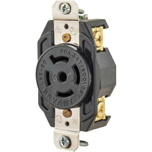 Bryant Electric - Twist Lock Receptacles Receptacle/Part Type: Receptacle Gender: Female - Caliber Tooling