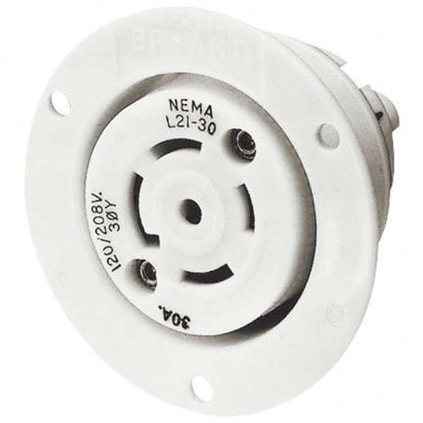 Bryant Electric - Twist Lock Receptacles Receptacle/Part Type: Receptacle Gender: Female - Caliber Tooling