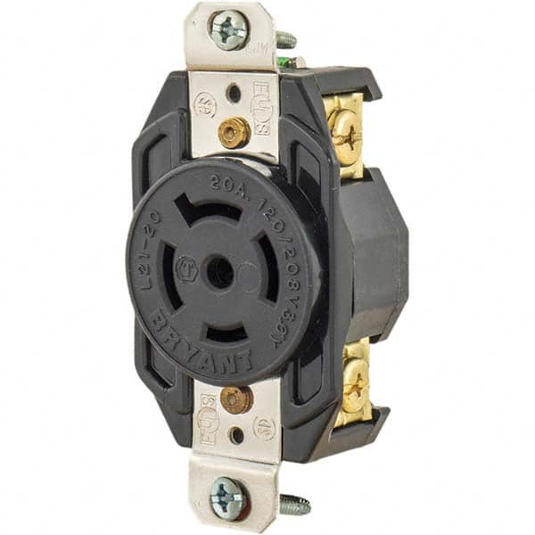 Bryant Electric - Twist Lock Receptacles Receptacle/Part Type: Receptacle Gender: Female - Caliber Tooling