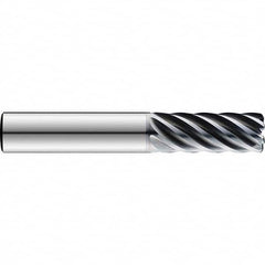 SGS - 10mm, 40mm LOC, 10mm Shank Diam, 100mm, 7 Flute Solid Carbide Square End Mill - Caliber Tooling