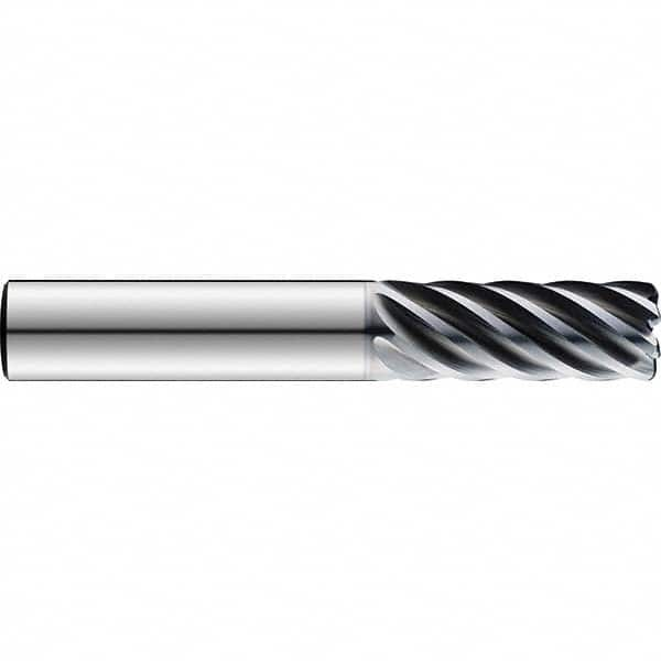 SGS - 1/2", 2" LOC, 1/2" Shank Diam, 4" OAL, 7 Flute Solid Carbide Square End Mill - Caliber Tooling