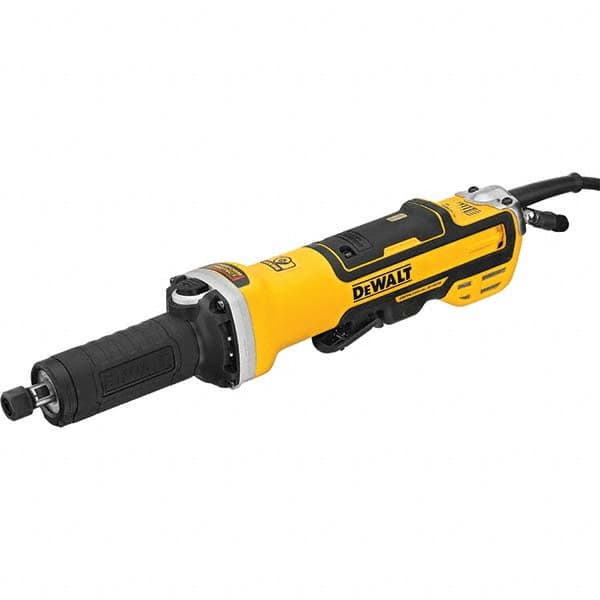 DeWALT - 1/4" Collet, 7,500-25,000 RPM, Inline, Electric Die Grinder - Caliber Tooling