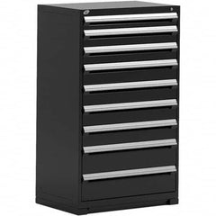 Rousseau Metal - 9 Drawer Black Steel Modular Storage Cabinet - Caliber Tooling