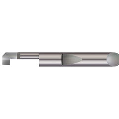 Micro 100 - Boring Bars; Minimum Bore Diameter (Decimal Inch): 0.1800 ; Maximum Bore Depth (Decimal Inch): 0.7500 ; Maximum Bore Depth (Inch): 3/4 ; Material: Solid Carbide ; Boring Bar Type: Back Boring ; Shank Diameter (Decimal Inch): 0.2500 - Exact Industrial Supply