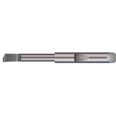 Micro 100 - Boring Bars; Minimum Bore Diameter (Decimal Inch): 0.0750 ; Minimum Bore Diameter (mm): 1.900 ; Maximum Bore Depth (Decimal Inch): 0.6250 ; Maximum Bore Depth (Inch): 5/8 ; Material: Solid Carbide ; Boring Bar Type: Boring - Exact Industrial Supply