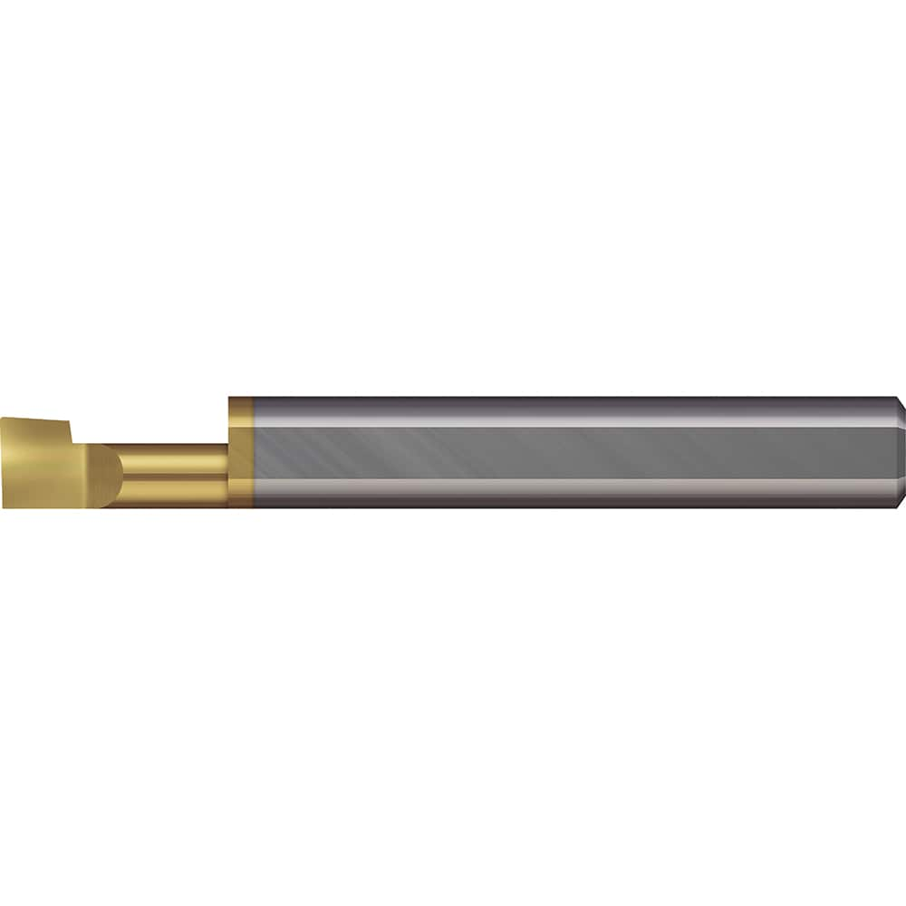 Micro 100 - Boring Bars; Minimum Bore Diameter (Decimal Inch): 0.3200 ; Maximum Bore Depth (Decimal Inch): 0.6000 ; Material: Solid Carbide ; Boring Bar Type: Boring ; Shank Diameter (Decimal Inch): 0.3750 ; Shank Diameter (Inch): 3/8 - Exact Industrial Supply