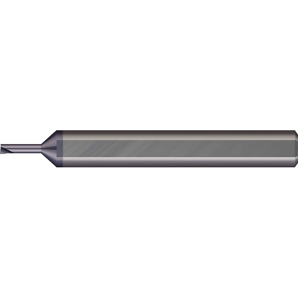 Micro 100 - Boring Bars; Minimum Bore Diameter (Decimal Inch): 0.0135 ; Maximum Bore Depth (Decimal Inch): 0.0500 ; Material: Solid Carbide ; Boring Bar Type: Micro Boring ; Shank Diameter (Decimal Inch): 0.1250 ; Shank Diameter (Inch): 1/8 - Exact Industrial Supply