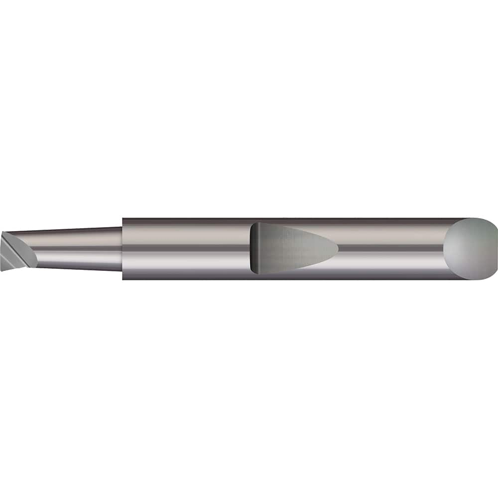 Micro 100 - Boring Bars; Minimum Bore Diameter (Decimal Inch): 0.1180 ; Maximum Bore Depth (Decimal Inch): 0.5000 ; Maximum Bore Depth (Inch): 1/2 ; Material: Solid Carbide ; Boring Bar Type: Boring ; Shank Diameter (Decimal Inch): 0.2500 - Exact Industrial Supply