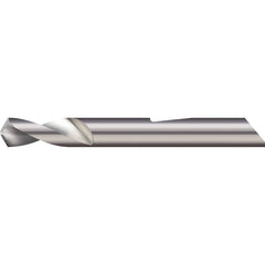 Micro 100 - 1/4" Body Diam, 140°, 2-1/2" OAL, 2-Flute Solid Carbide Spotting Drill - Exact Industrial Supply