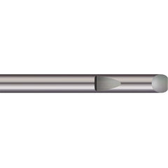 Micro 100 - Tool Bit Blanks; Material: Solid Carbide ; End Shape: Round ; Width/Diameter (Inch): 3/16 ; Overall Length (Inch): 2 - Exact Industrial Supply