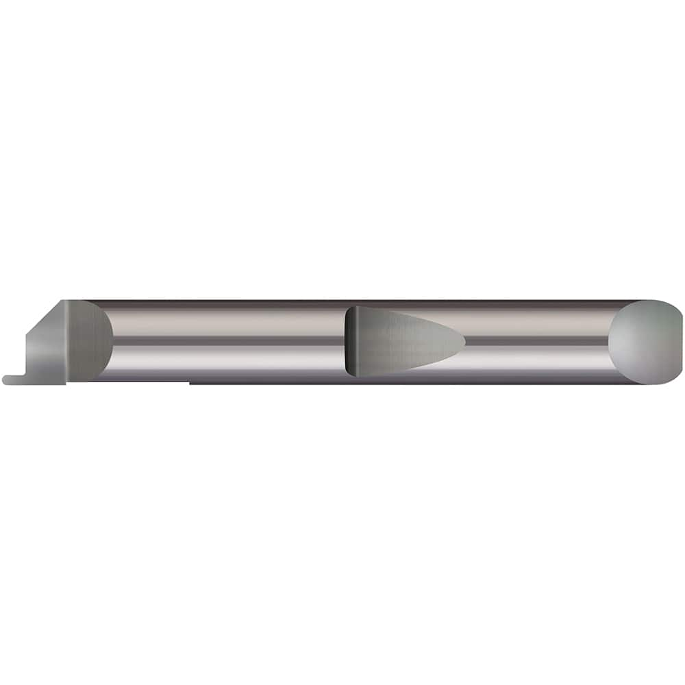 Micro 100 - Grooving Tools; Grooving Tool Type: Face ; Material: Solid Carbide ; Shank Diameter (Decimal Inch): 0.3750 ; Shank Diameter (Inch): 3/8 ; Groove Width (Decimal Inch): 0.1250 ; Projection (Decimal Inch): 0.1500 - Exact Industrial Supply