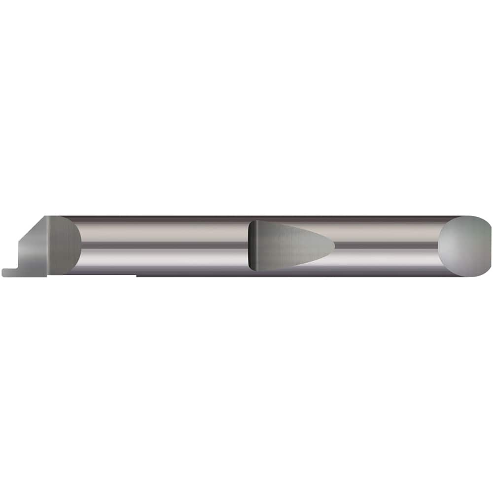 Micro 100 - Grooving Tools; Grooving Tool Type: Face ; Material: Solid Carbide ; Shank Diameter (Decimal Inch): 0.3750 ; Shank Diameter (Inch): 3/8 ; Groove Width (Decimal Inch): 0.1250 ; Projection (Decimal Inch): 0.1000 - Exact Industrial Supply