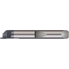 Micro 100 - Grooving Tools; Grooving Tool Type: Face ; Material: Solid Carbide ; Shank Diameter (Decimal Inch): 0.2500 ; Shank Diameter (Inch): 1/4 ; Groove Width (Decimal Inch): 0.0170 ; Projection (Decimal Inch): 0.0250 - Exact Industrial Supply