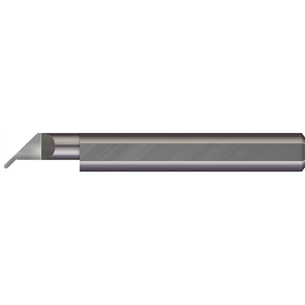 Micro 100 - Grooving Tools; Grooving Tool Type: Undercut ; Material: Solid Carbide ; Shank Diameter (Decimal Inch): 0.1875 ; Shank Diameter (Inch): 3/16 ; Groove Width (Decimal Inch): 0.0200 ; Projection (Decimal Inch): 0.0500 - Exact Industrial Supply