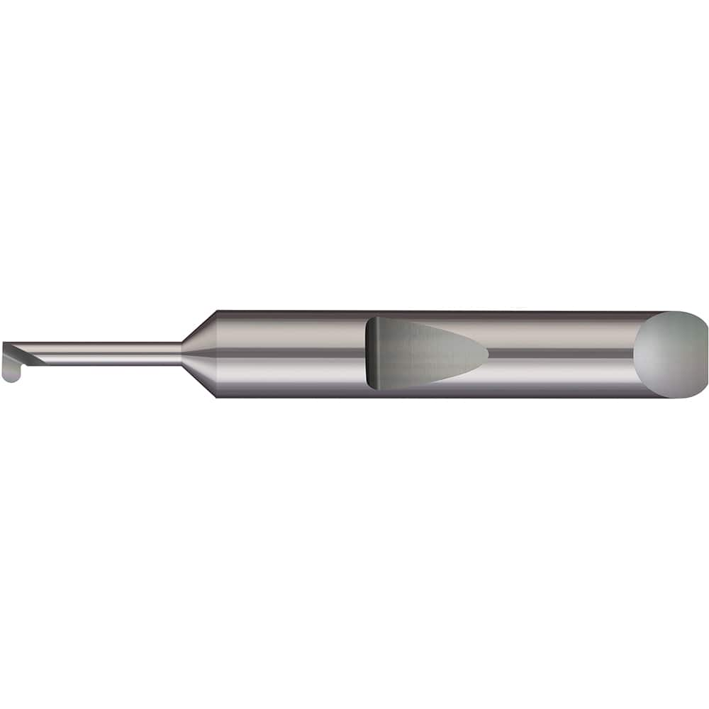 Micro 100 - Grooving Tools; Grooving Tool Type: Full Radius ; Material: Solid Carbide ; Shank Diameter (Decimal Inch): 0.1875 ; Shank Diameter (Inch): 3/16 ; Groove Width (Decimal Inch): 0.0200 ; Projection (Decimal Inch): 0.0400 - Exact Industrial Supply