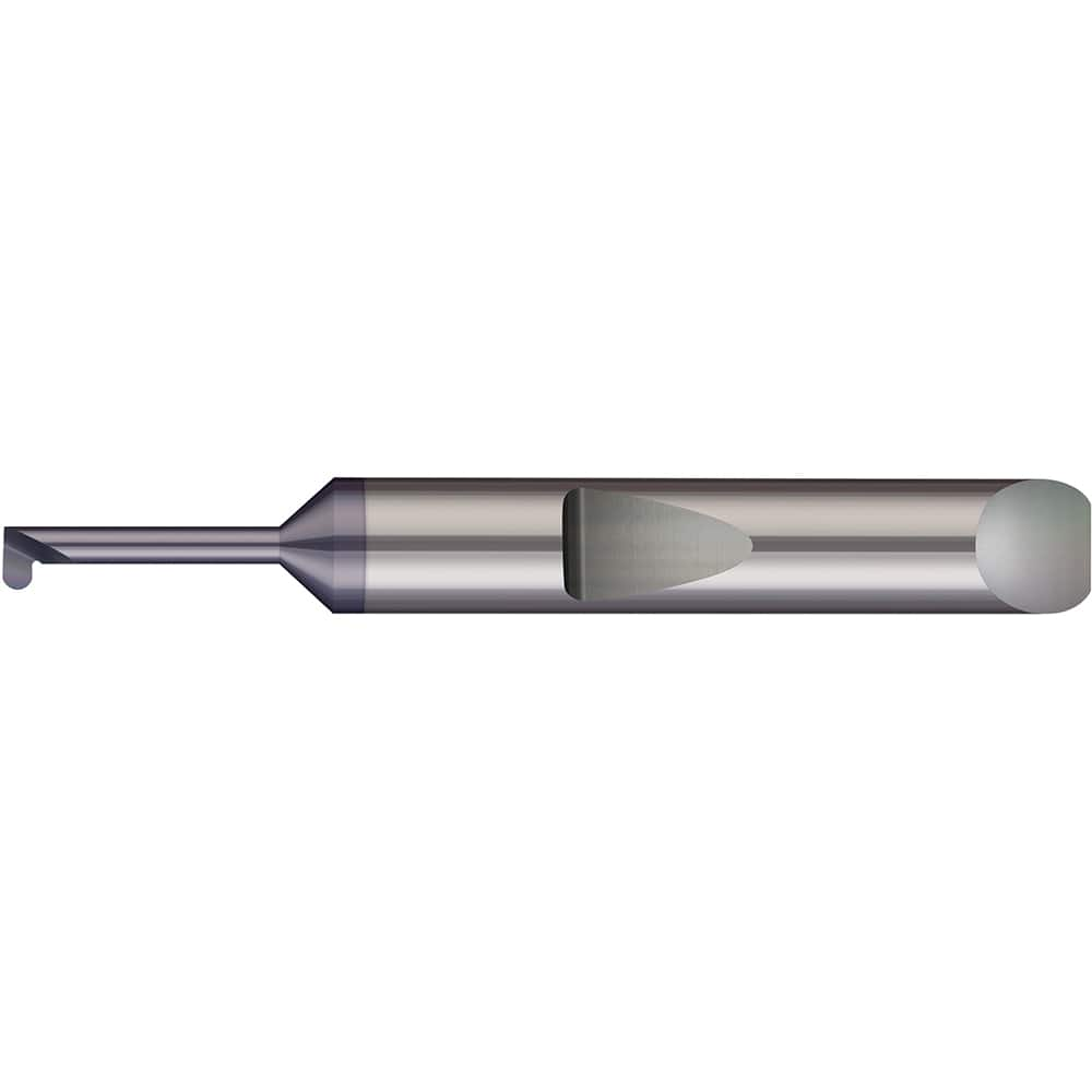 Micro 100 - Grooving Tools; Grooving Tool Type: Full Radius ; Material: Solid Carbide ; Shank Diameter (Decimal Inch): 0.1875 ; Shank Diameter (Inch): 3/16 ; Groove Width (Decimal Inch): 0.0300 ; Projection (Decimal Inch): 0.0300 - Exact Industrial Supply