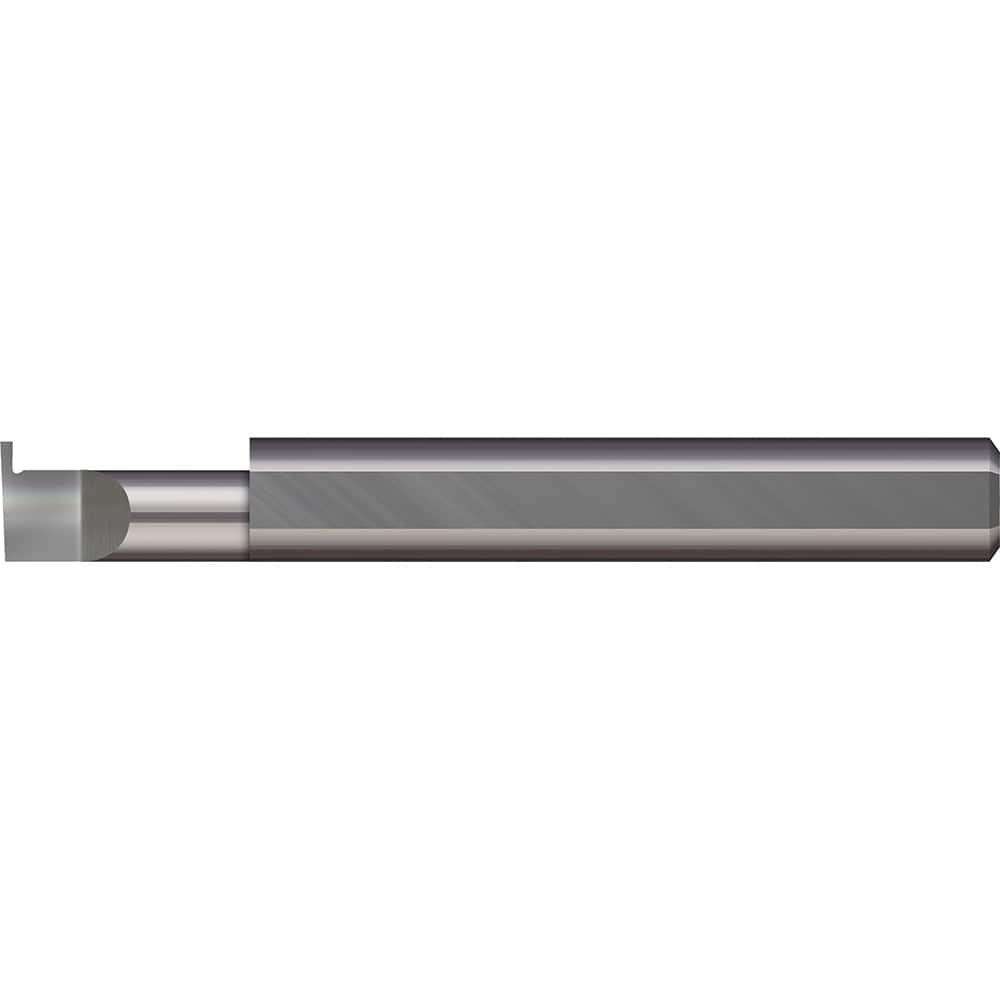 Micro 100 - Grooving Tools; Grooving Tool Type: Retaining Ring ; Material: Solid Carbide ; Shank Diameter (Decimal Inch): 0.3750 ; Shank Diameter (Inch): 3/8 ; Groove Width (Decimal Inch): 0.0690 ; Projection (Decimal Inch): 0.1000 - Exact Industrial Supply