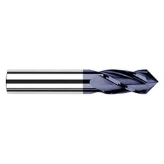 ‎0.7500″ (3/4″) Cutter Diameter × 1.5000″ (1-1/2″) Length of Cut × 82° included Carbide Drill/End Mill, 4 Flutes, AlTiN Coated - Exact Industrial Supply