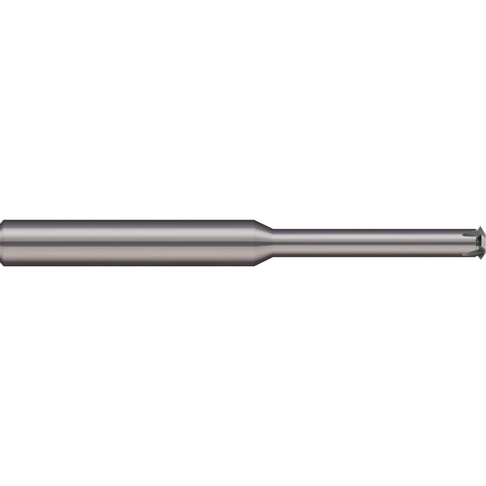 Micro 100 - Single Profile Thread Mills; Maximum Threads Per Inch: 64 ; Minimum Threads Per Inch: 32 ; Thread Type: Internal/External ; Minimum Nominal Diameter (Inch): #6 ; Cutting Diameter (Inch): 0.1000 ; Shank Diameter (Inch): 1/8 - Exact Industrial Supply