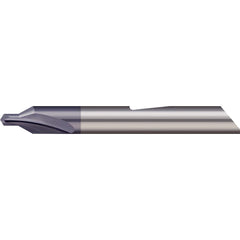 Micro 100 - #2 60° 3/16" Body Diam Solid Carbide Combo Drill & Countersink - Exact Industrial Supply