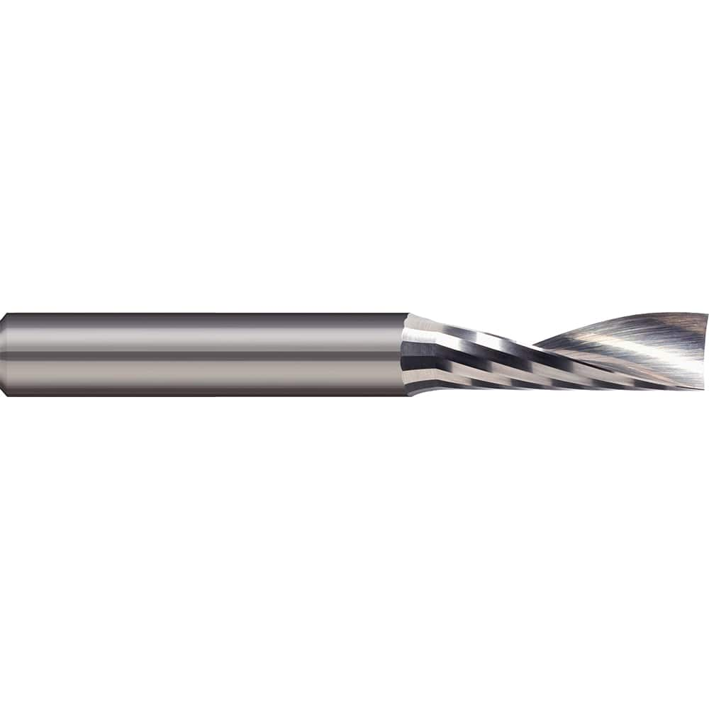 Micro 100 - 1mm Diam RH Solid Carbide 1-Flute Single Edge Upcut Spiral Router Bit - Exact Industrial Supply