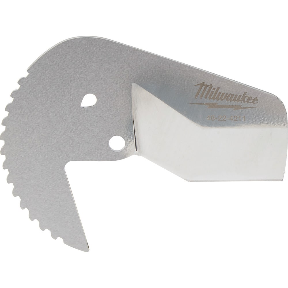 Cutter Replacement Parts; Type: Replacement Cutting Blade; Replacement Blade; Cuts Material Type: PEX; PVC; For Use With: Milwaukee 1-5/8 in. Ratcheting Pipe Cutter (48-22-4210); Cutting Depth: 1-5/8; Cutting Diameter: 1-5/8; Replacement Part Type: Replac