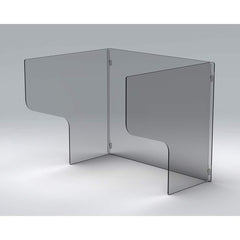 Rockford Systems - Office Cubicle Partitions; Type: Social Distancing Partition ; Width (Inch): 24 ; Height (Inch): 19 ; Color: Clear ; Mount Type: Self-Supporting ; Thickness (Inch): 1 - Exact Industrial Supply