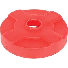 Vestil - Trash Can & Recycling Container Lids; Lid Shape: Round ; Container Shape: Round ; Container Size Compatibility (Gal.): 30 ; Color/Finish: Red ; Color: Red ; For Use With: 30 gal. Steel Drum - Exact Industrial Supply