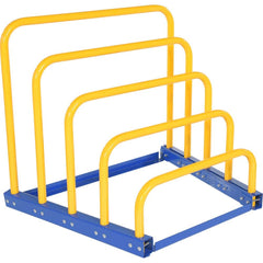 Vestil - Storage Racks; Type: Sheet Rack ; Width (Inch): 48-7/8 ; Height (Inch): 39-3/4 ; Depth (Inch): 37-15/16 ; Number of Bays: 4 ; Color: Blue - Exact Industrial Supply