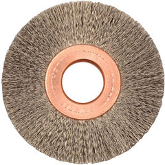 2″ Small Diameter Crimped Wire Wheel, .006″ Steel Fill, 1/2″ Arbor Hole - Caliber Tooling