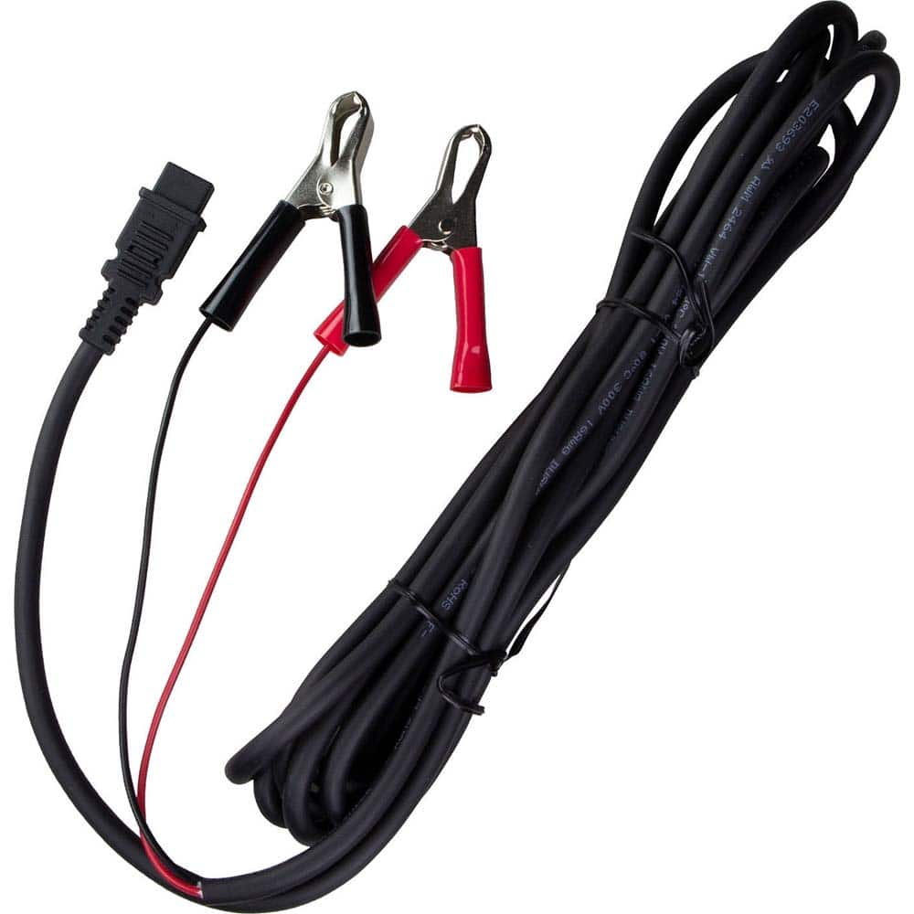 TeraPump - Repair Parts; Type: 2-Wire Battery Cable ; Contents: DC 12V Cable with Charging Clips ; For Use With: Automobile, Marine Craft, Industrial/Agricultural Vehicles - Exact Industrial Supply