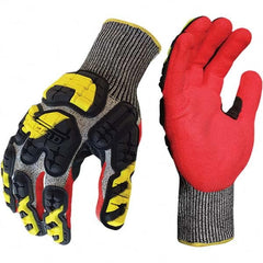 ironCLAD - Size S (7), ANSI Cut Lvl A3, Puncture Lvl 4, Abrasion Lvl 4, Nitrile Coated Cut Resistant Gloves - Caliber Tooling