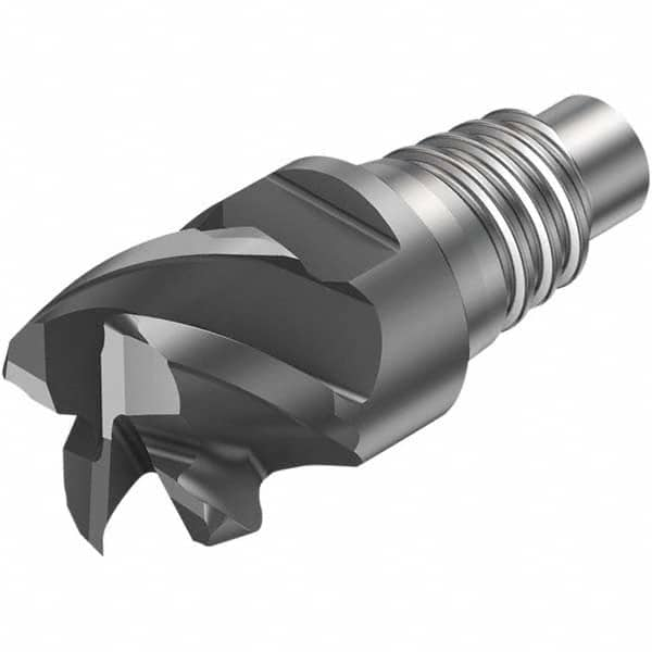 Sandvik Coromant - 16mm Mill Diam, 8.5mm LOC, 8.5mm OAL, 4 Flute Square End Mill Head - Caliber Tooling