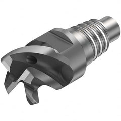 Sandvik Coromant - 1" Mill Diam, 0.6102" LOC, 0.6102" OAL, 5 Flute Square End Mill Head - Caliber Tooling