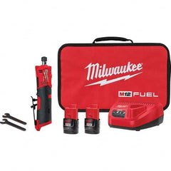 Milwaukee Tool - 1/4" Collet, 20,000 RPM, Straight, Electric Die Grinder - Caliber Tooling