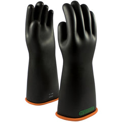 ‎155-3-16/11 - Novax - Natural Rubber Insulating Glove - Class 3 - 16″ - Black/Orange - Straight Cuff - Exact Industrial Supply