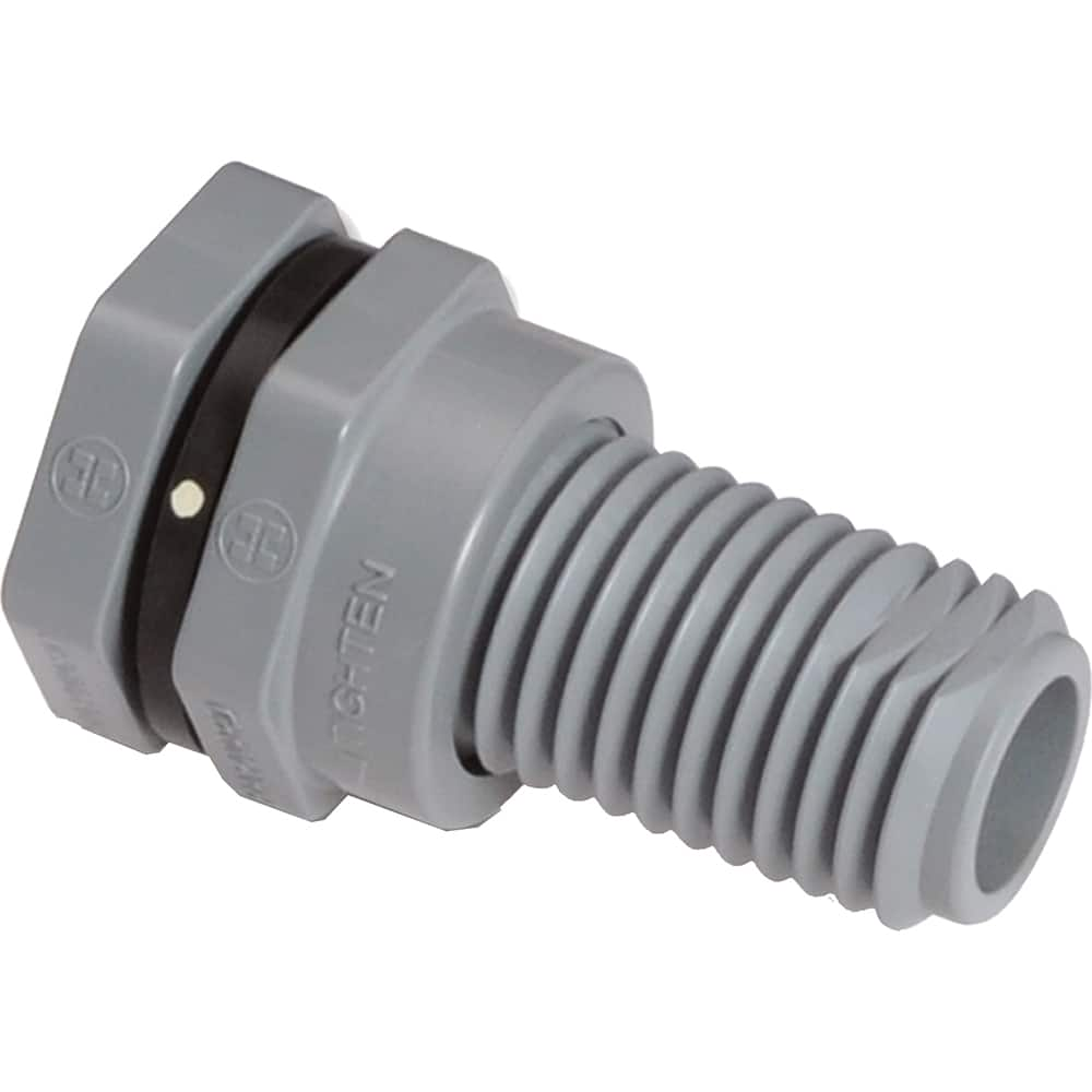 Hayward - Plastic Pipe Fittings; Type: Bulkhead Fitting ; Fitting Size: 1 (Inch); End Connections: Socket x Socket ; Material: CPVC ; Schedule: 80 ; Maximum Pressure (psi): 150.00 - Exact Industrial Supply