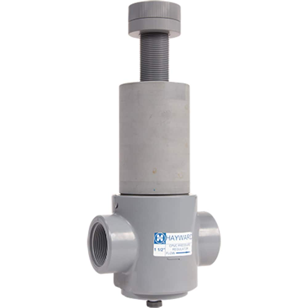 Hayward - Pressure Regulating Valves; Pipe Size: 1 (Inch); End Connections: Threaded ; Material: CPVC ; Seal Material: FPM ; Minimum Working Pressure (psi): 5.0 ; Maximum Working Pressure (psi): 75.000 - Exact Industrial Supply